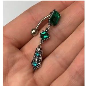 *Goblin Green Belly Ring💚